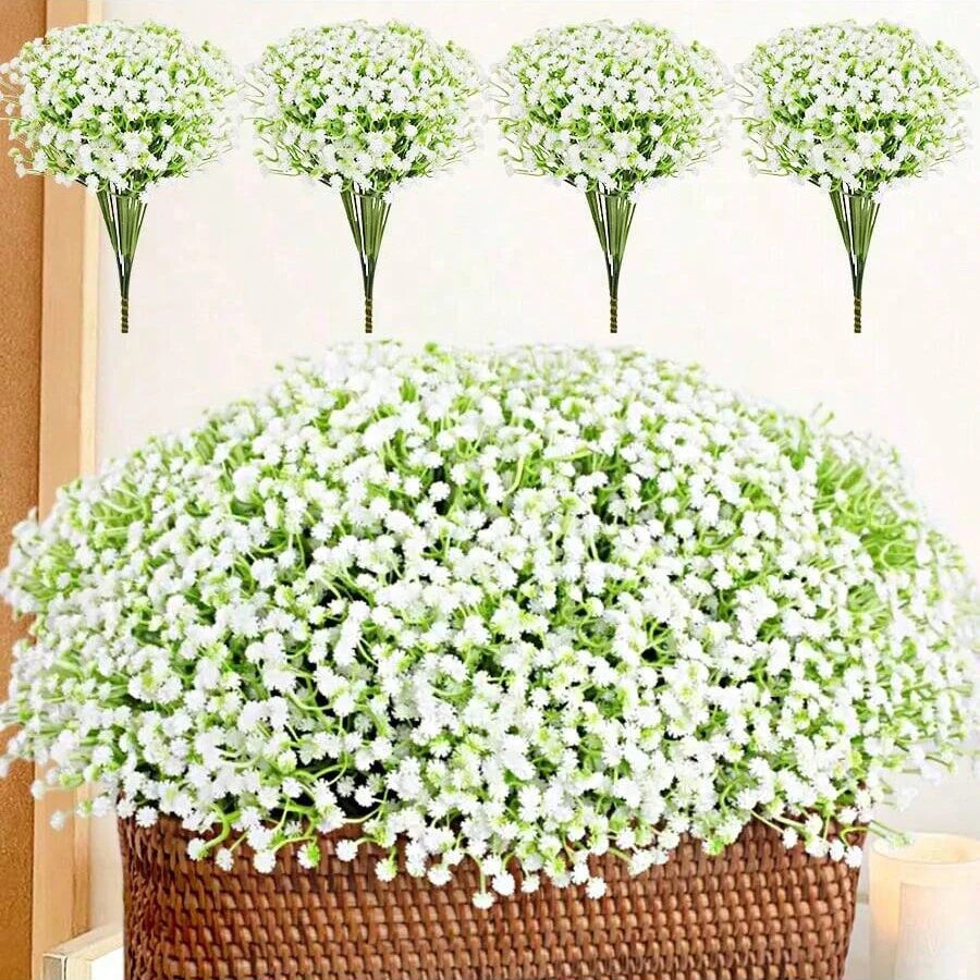 5/12PCS Artificial Plastic babysbreath Flowers