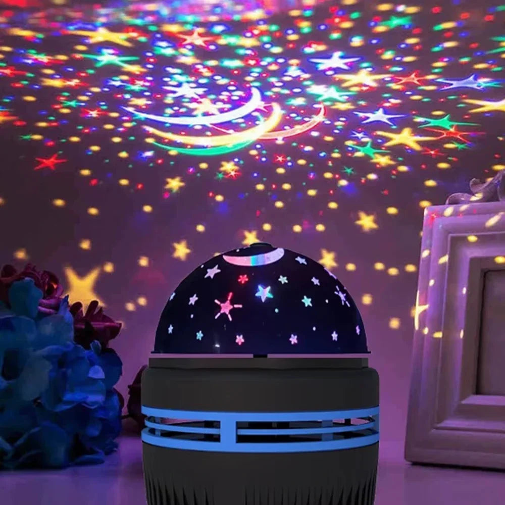Starry Sky LED Projector Light USB Automatic Rotating Galaxy