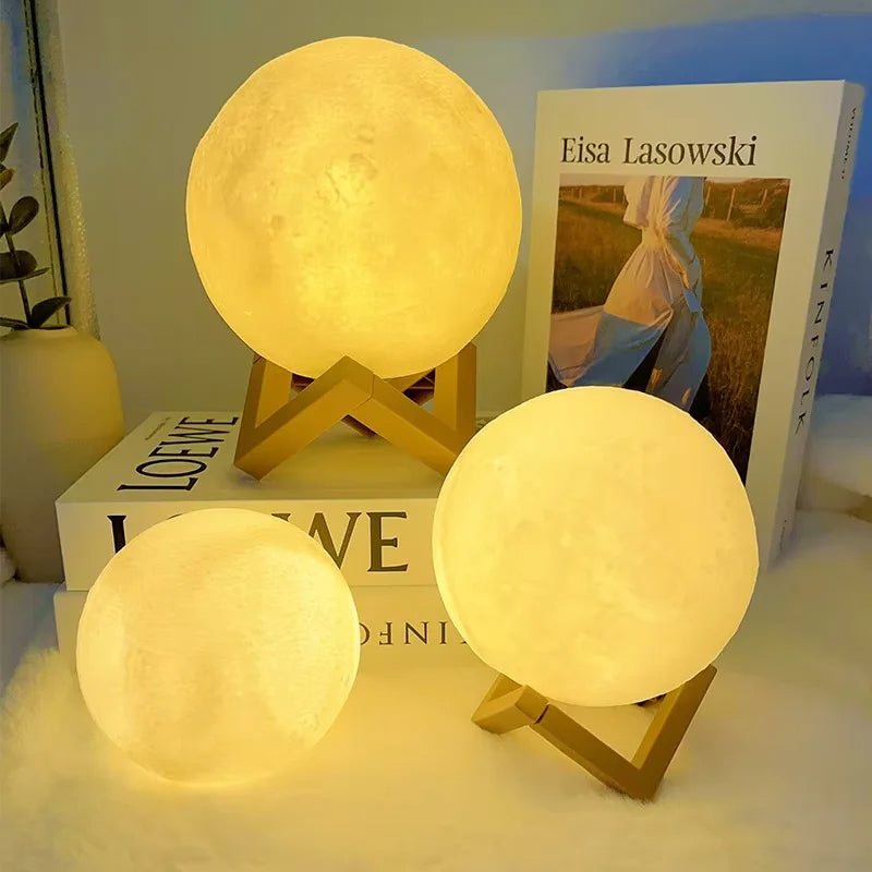 Book Light LED Moon Light Galaxy Light, Moon Night Light