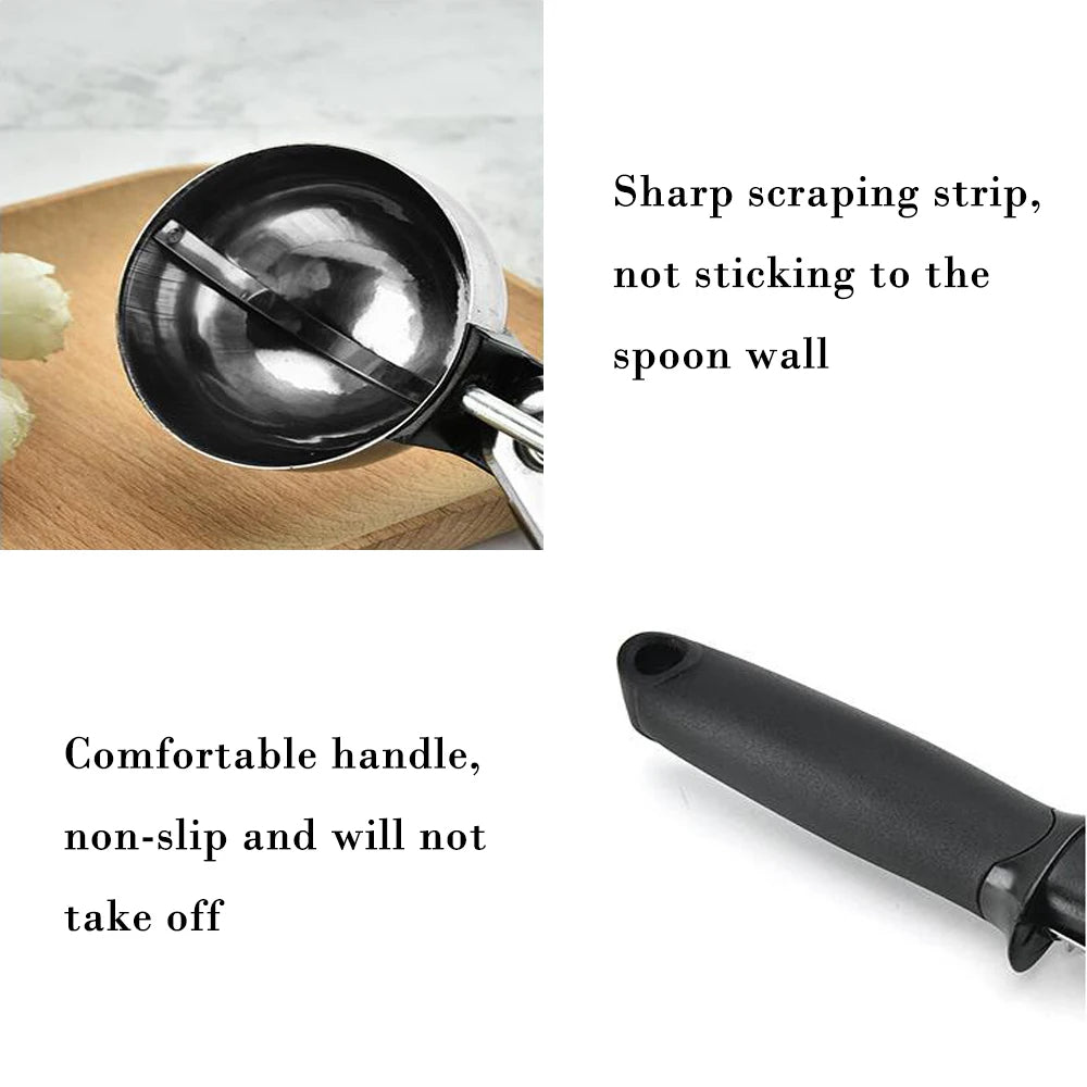 Stainless Steel Ice Cream Scoop, Ice Ball Maker,