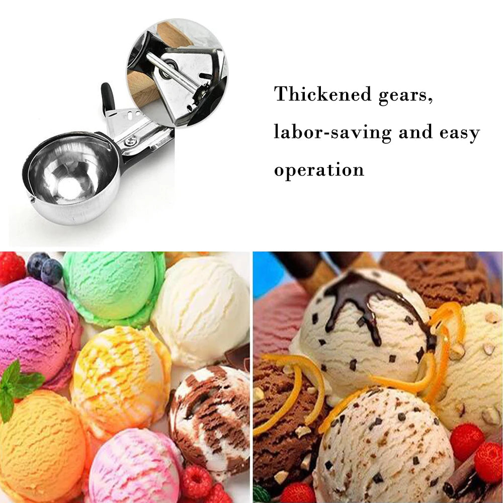 Stainless Steel Ice Cream Scoop, Ice Ball Maker,