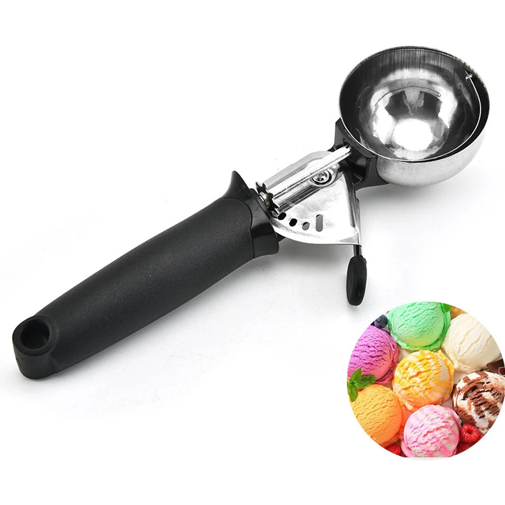 Stainless Steel Ice Cream Scoop, Ice Ball Maker,