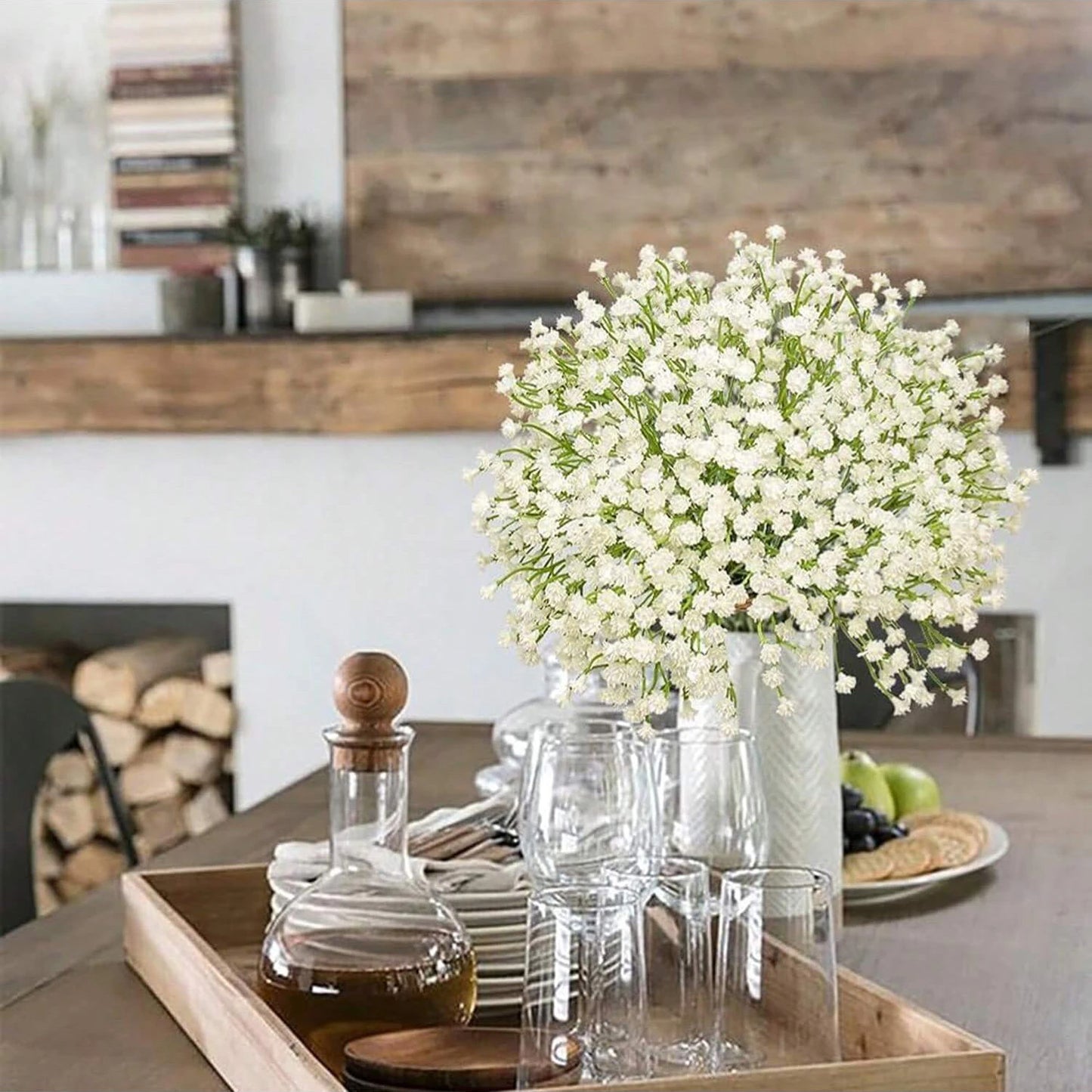 5/12PCS Artificial Plastic babysbreath Flowers