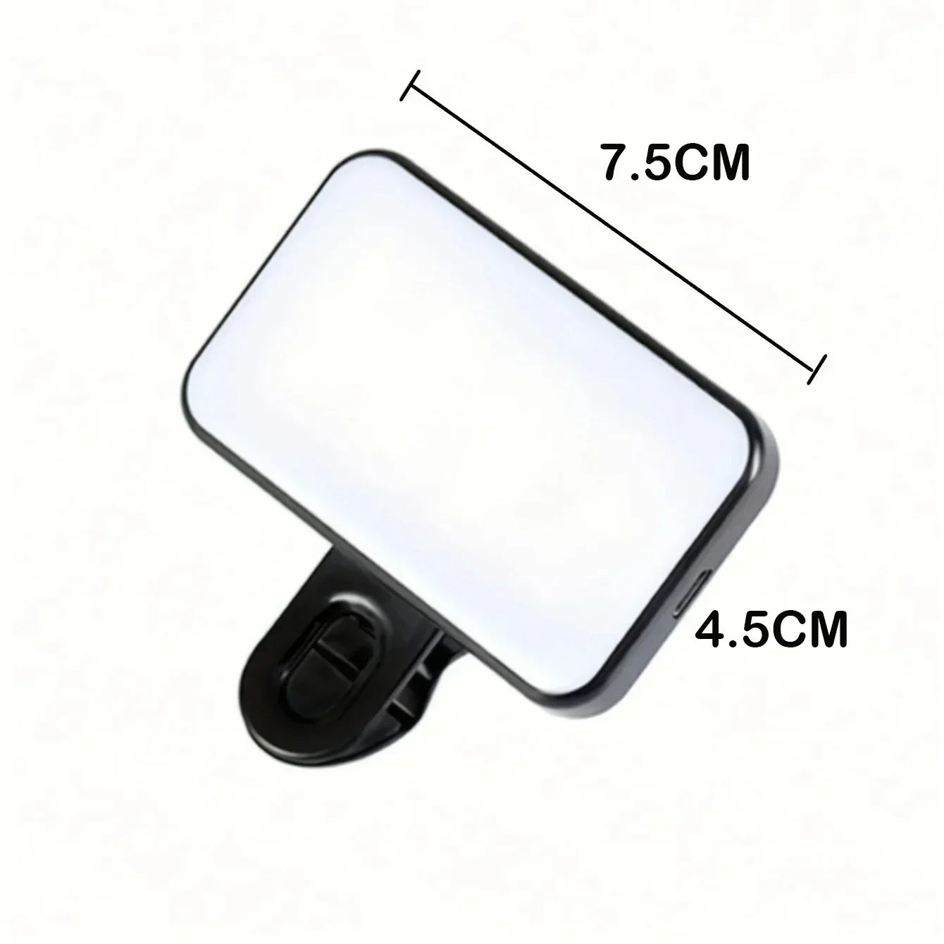 Mini Rechargeable Selfie Fill Light - 3 Color Modes,